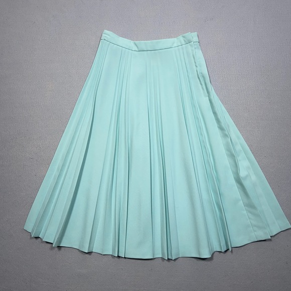 Panther Dresses & Skirts - Vintage Pleated Skirt Women 5/6 Small A Line Mint Green 1960s Union Made